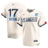 Jersey MLB Los Angeles Dodgers City Connect Nike Torcedor Masculina Bege Shohei Ohtani 17