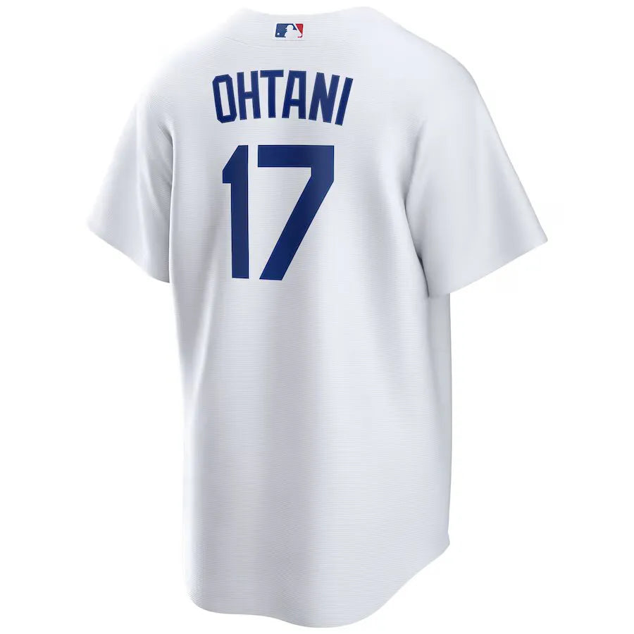 Jersey MLB Los Angeles Dodgers I Nike Torcedor Masculina Branca Shohei Ohtani 17