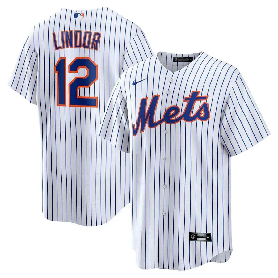 Jersey MLB New York Mets Nike I Torcedor Masculina Listrada Francisco Lindor 12