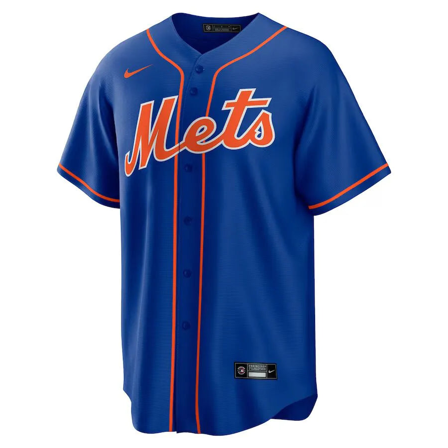 Jersey MLB New York Mets Nike II Torcedor Masculina Azul Francisco Lindor 12