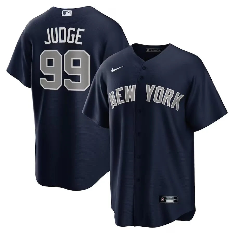 Jersey MLB New York Yankees Nike Alternativa Torcedor Masculina Azul Marinho Aaron Judge 99