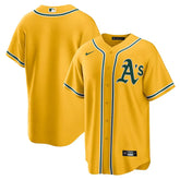 Jersey MLB Oakland Athletics Nike Alternate Torcedor Masculina Amarela