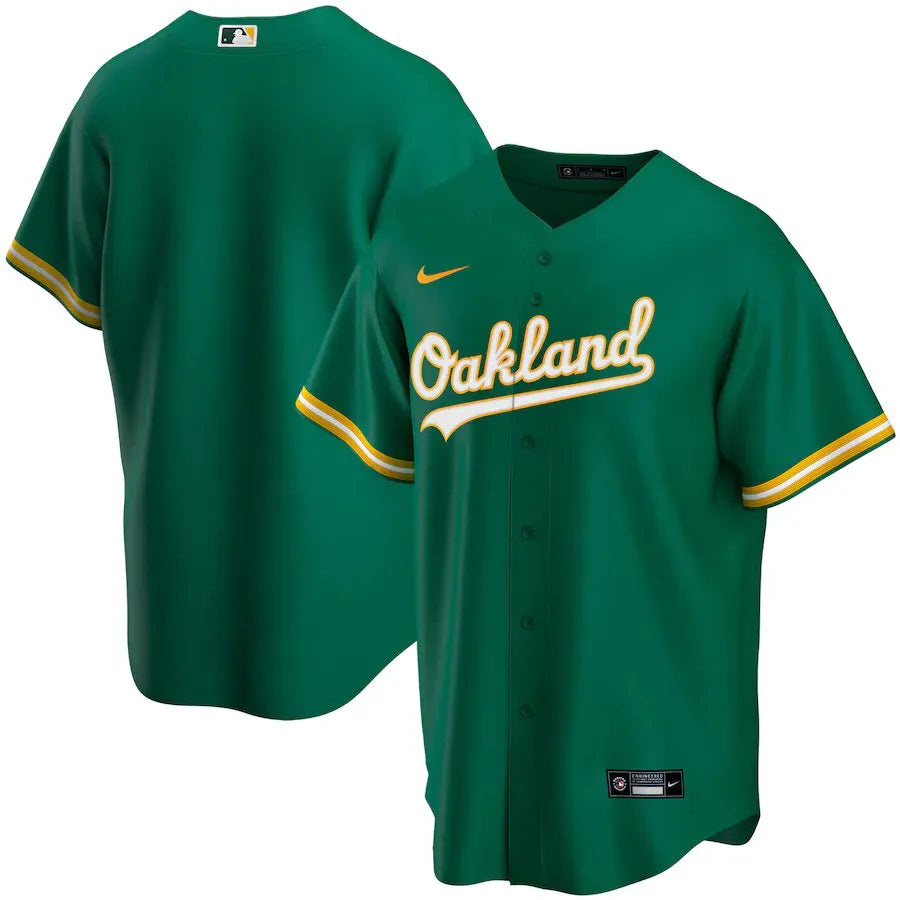 Jersey MLB Oakland Athletics Nike Alternate Torcedor Masculina Verde