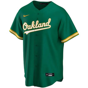 Jersey MLB Oakland Athletics Nike Alternate Torcedor Masculina Verde