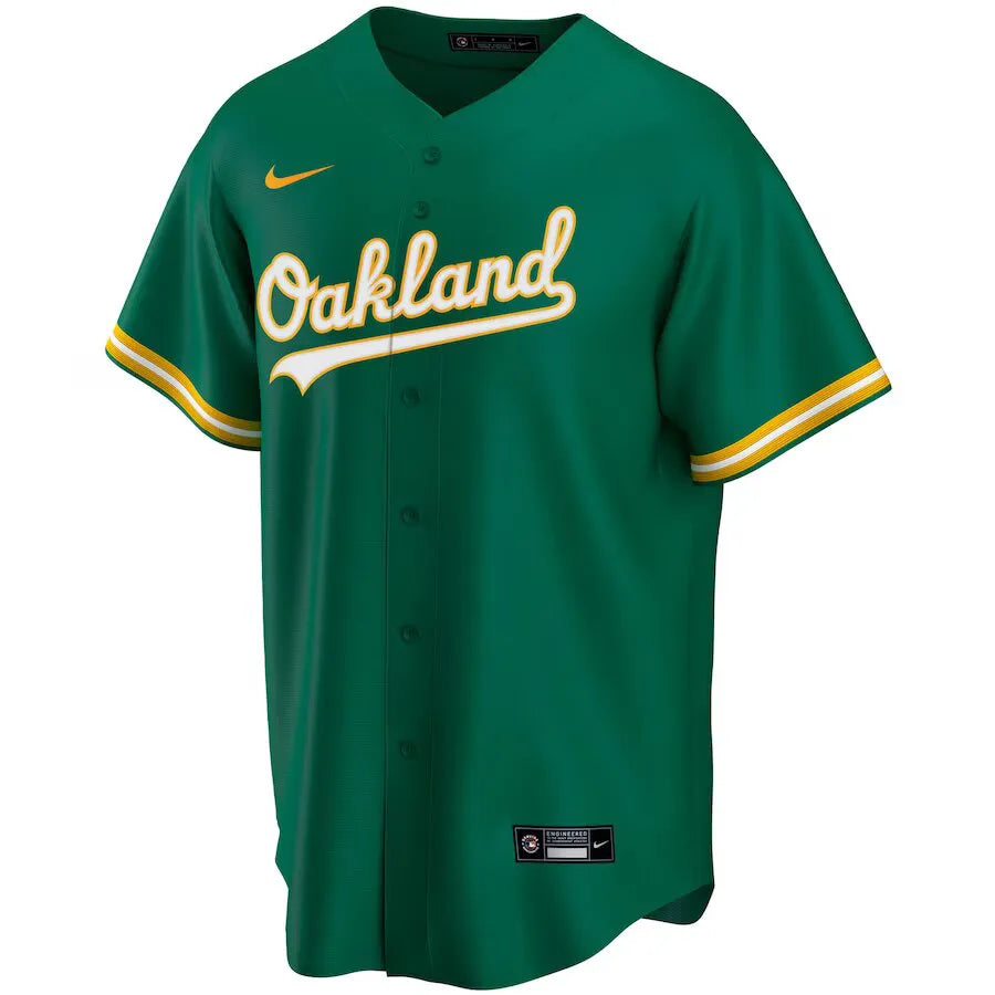 Jersey MLB Oakland Athletics Nike Alternate Torcedor Masculina Verde