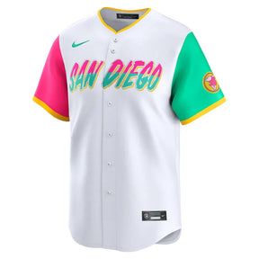 Jersey MLB San Diego Padres Nike City Connect Torcedor Masculina Branca