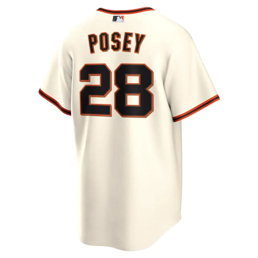 Jersey MLB San Francisco Giants Nike I Torcedor Masculina Bege Buster Posey 28