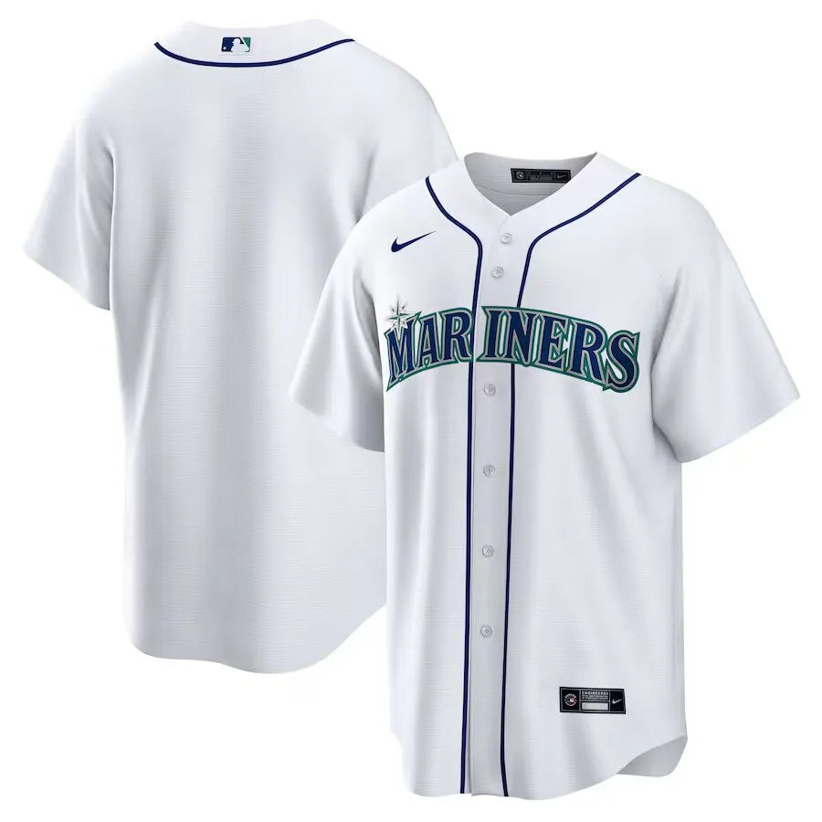 Jersey MLB Seattle Mariners Nike Home Torcedor Masculina Branca