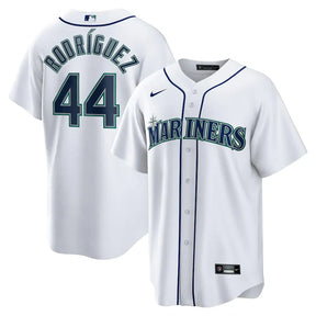 Jersey MLB Seattle Mariners Nike Home Torcedor Masculina Branca Julio Rodriguez 44