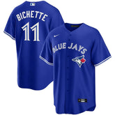 Jersey MLB Toronto Blue Jays Nike II Torcedor Masculina Azul Bo Bichette 11