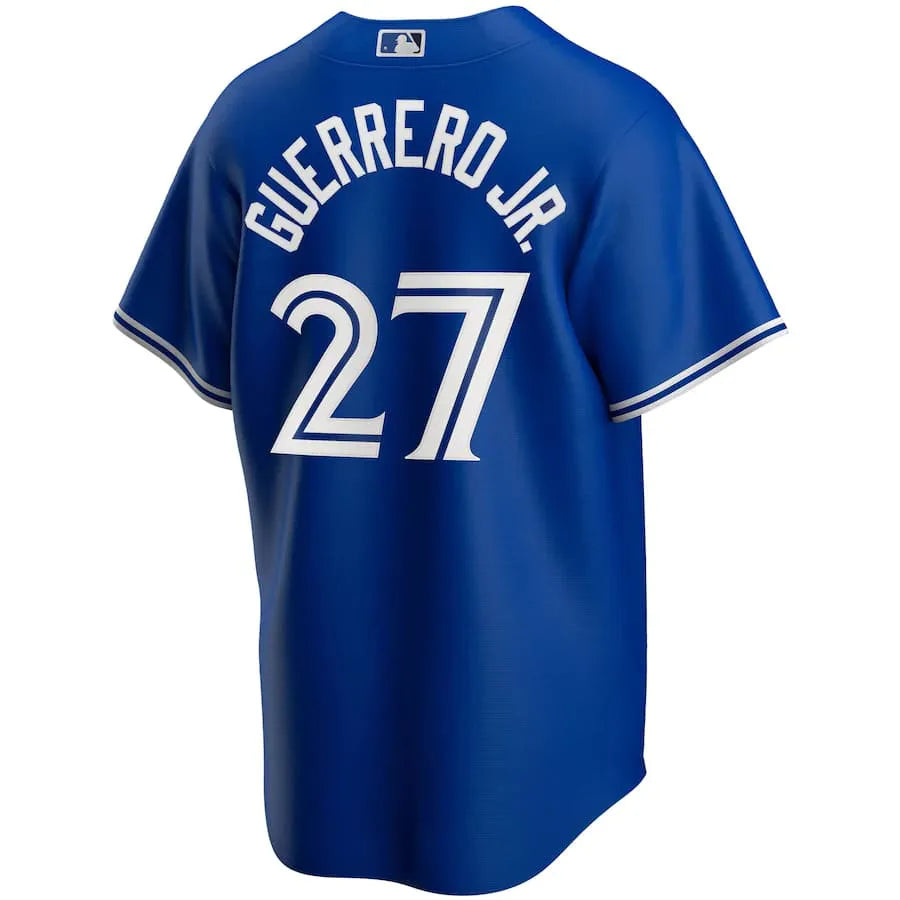 Jersey MLB Toronto Blue Jays Nike II Torcedor Masculina Azul Vladimir Guerrero Jr. 27