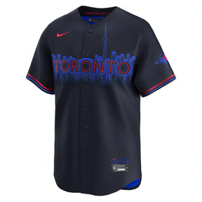 Jersey MLB Toronto Blue Jays Nike City Connect Torcedor Masculina Azul Marinho