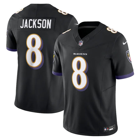 NFL Baltimore Ravens Black Lamar Jackson 8  Limited Jersey Preta