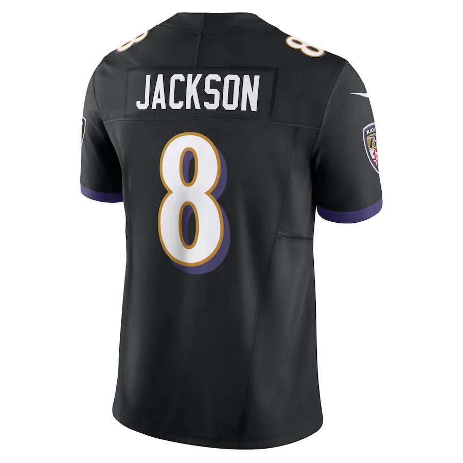 NFL Baltimore Ravens Black Lamar Jackson 8  Limited Jersey Preta