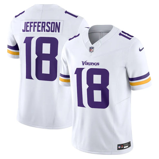 NFL Minnesota Vikings Away Justin Jefferson 18  Limited Jersey Branca