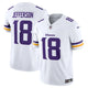 NFL Minnesota Vikings Away Justin Jefferson 18  Limited Jersey Branca