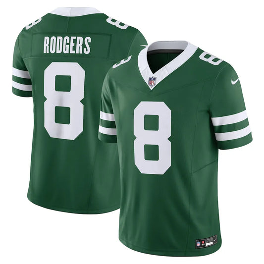 NFL New York Jets Green Aaron Rodgers 8  Legacy Jersey Verde