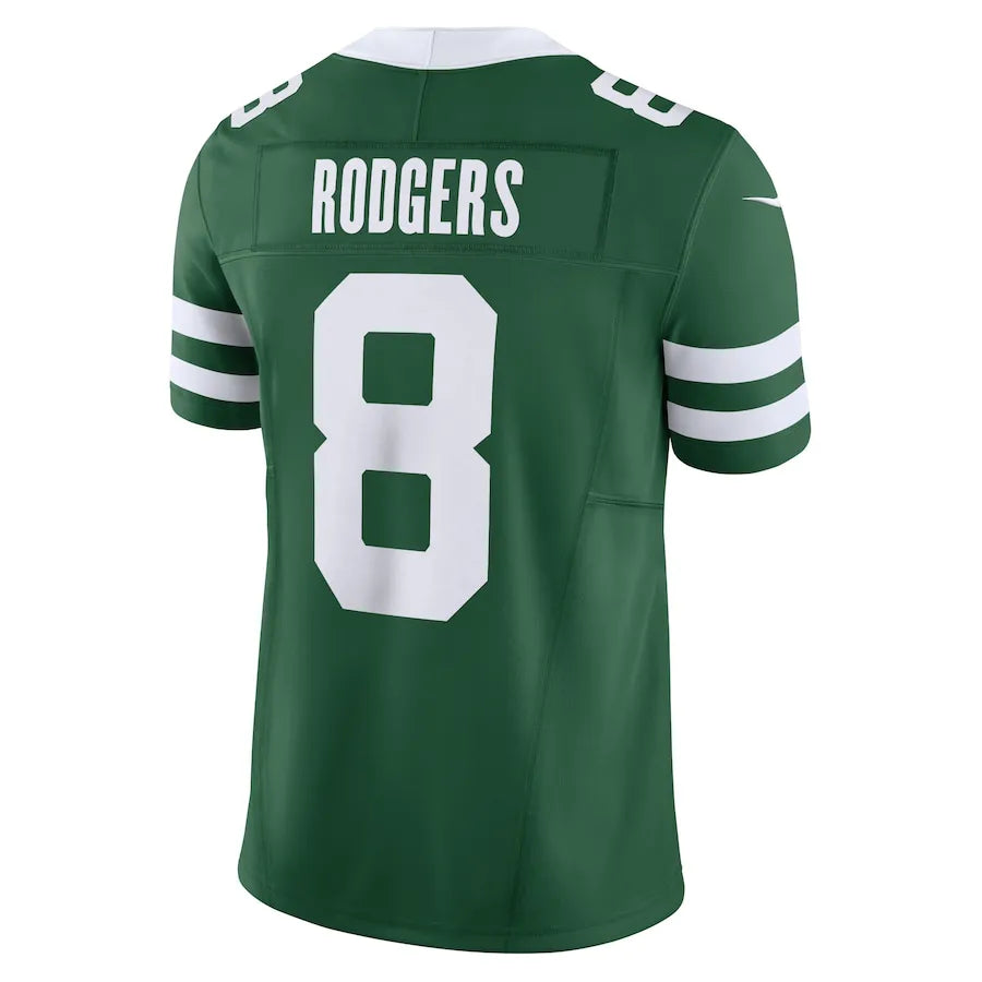 NFL New York Jets Green Aaron Rodgers 8  Legacy Jersey Verde