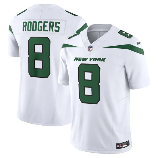 NFL New York Jets  White Aaron Rodgers Spotlight Jersey Branca