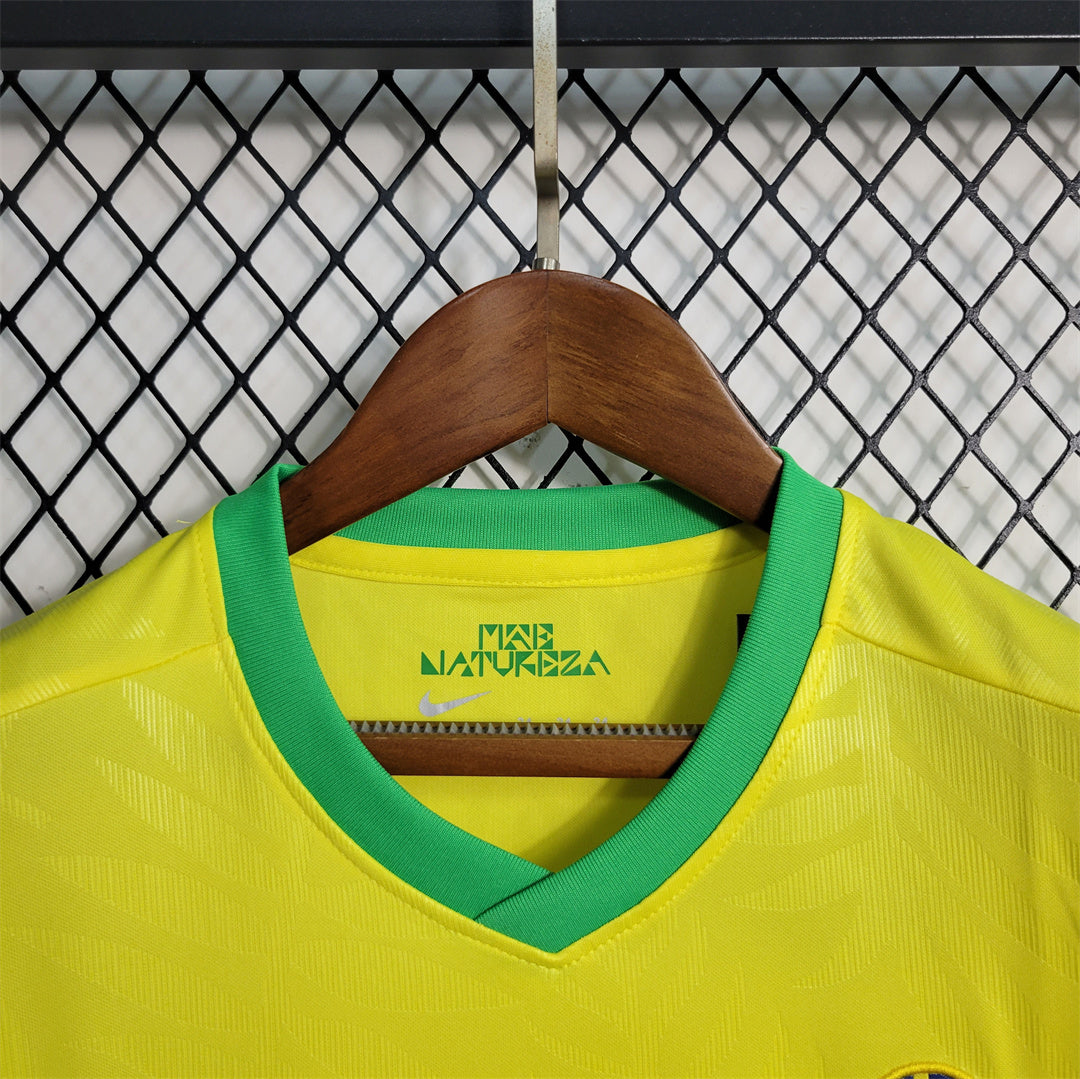Brazil Home Retro Kids Kit 2023/24