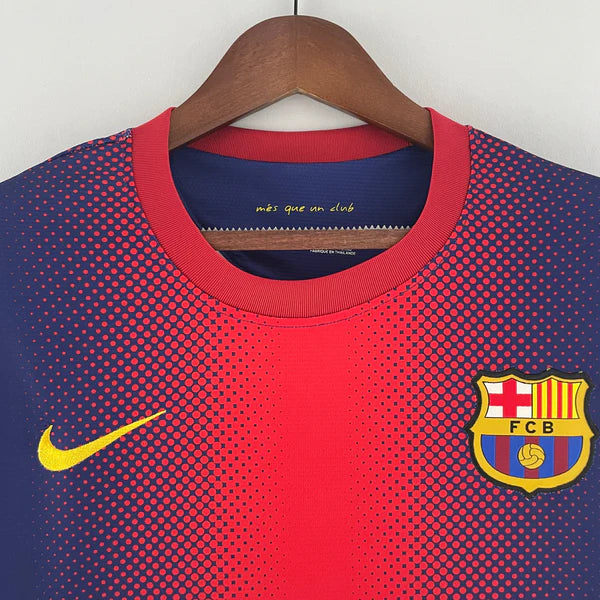 Barcelona 12/13 I Home Jersey - Long Sleeve Retro Version