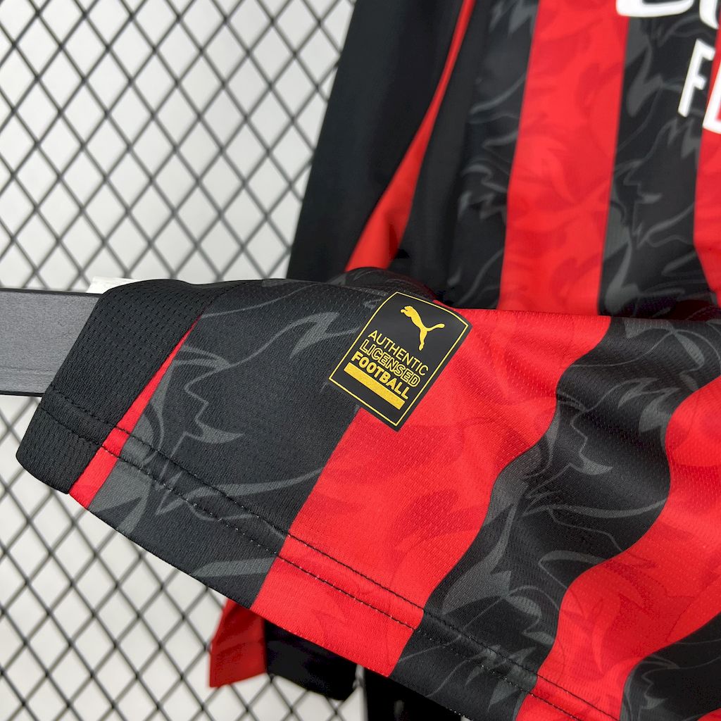 AC Milan 2025/26 Home Long Sleeves Jersey