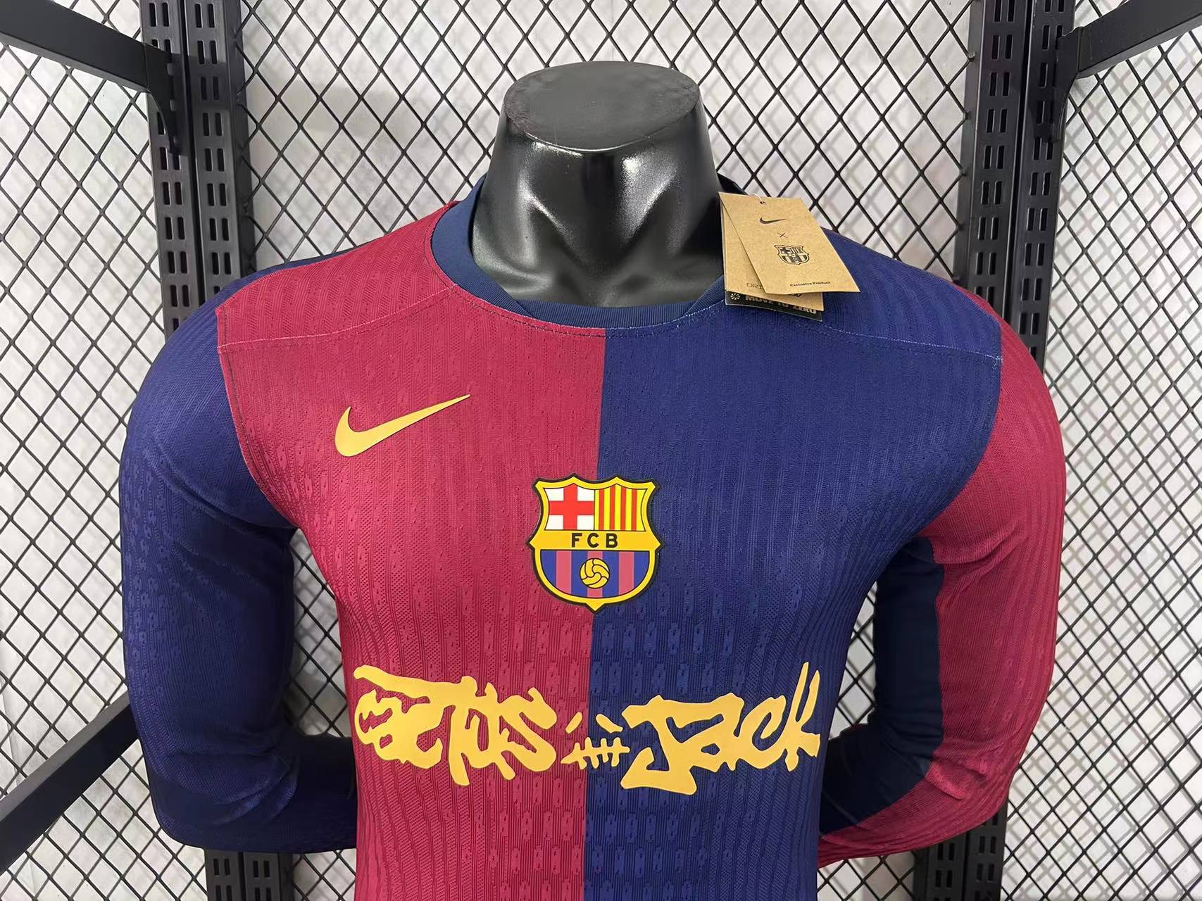 Barcelona 2025/26 Travis Scott Authentic Player Long Sleeve [Slim Fit]