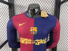 Barcelona 2025/26 Travis Scott Authentic Player Long Sleeve [Slim Fit]