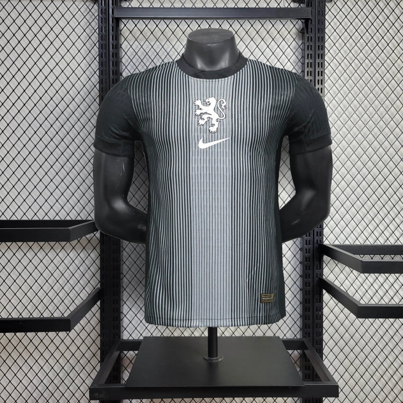 Netherlands 25/26 Goalkeeper Jersey - Black - Player Version - Slim Fit