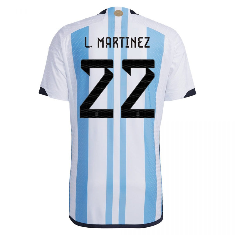 Lautaro Martinez Argentina 22/23 Player [Slim Fit] I Home Jersey - Adidas