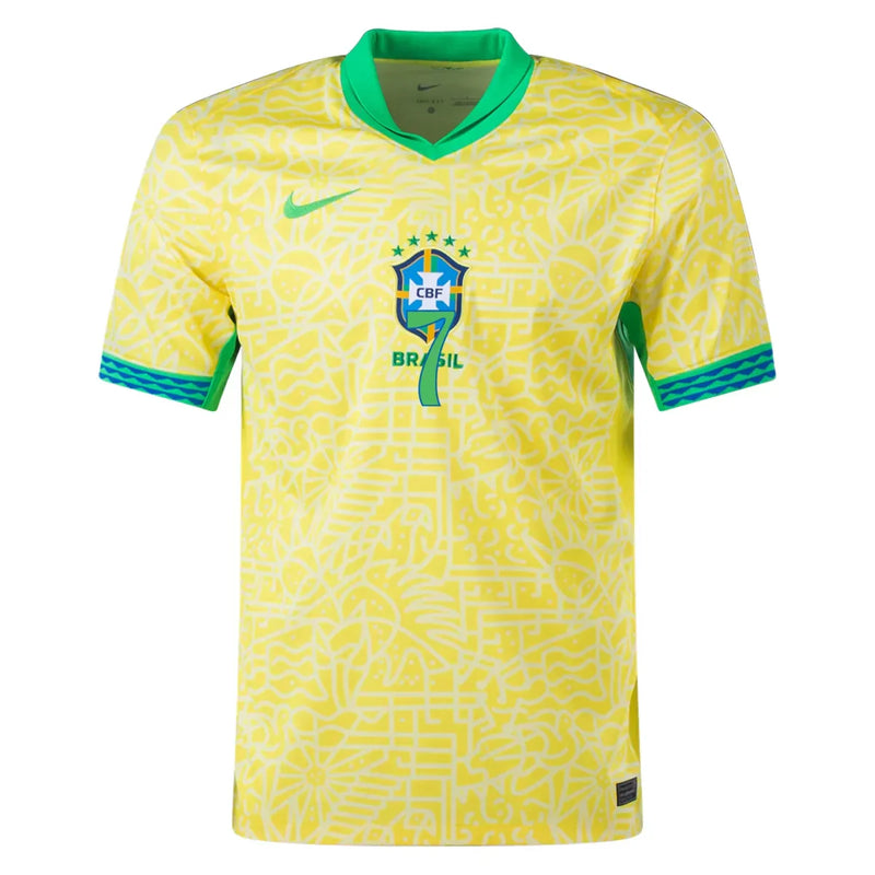 Vinicius Jr. Brazil 24/25 Player [Slim Fit] I Home Jersey - Brasil - Nike