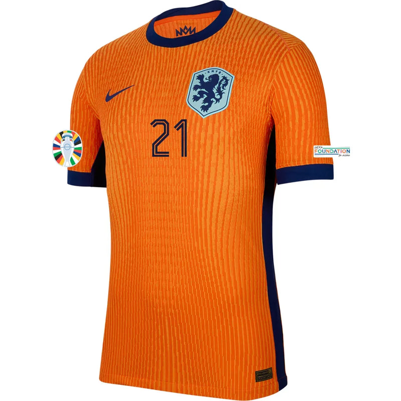 Frenkie de Jong Netherlands 24/25 Player [Slim Fit] I Home Jersey - Nike