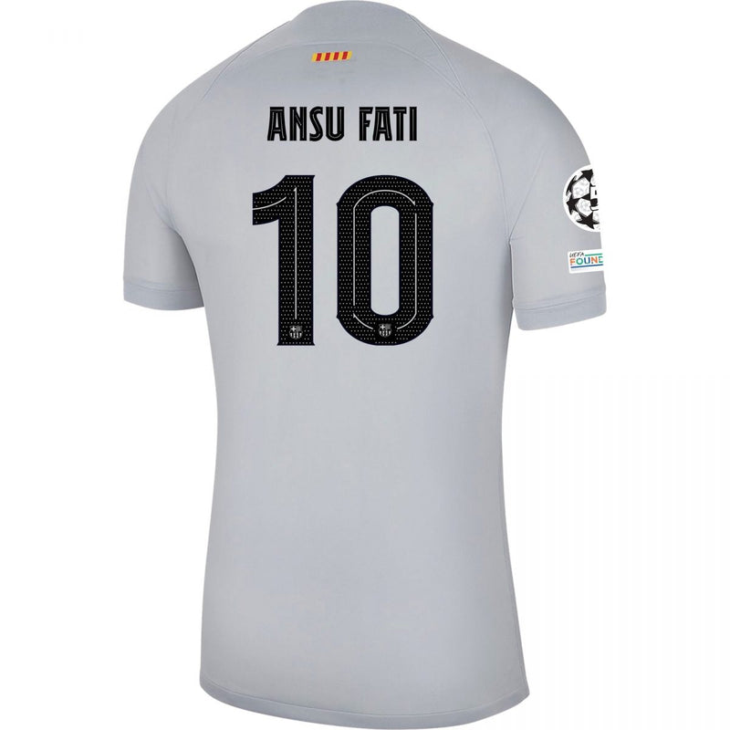 Ansu Fati Barcelona 22/23 Player [Slim Fit] III Third Jersey - Nike