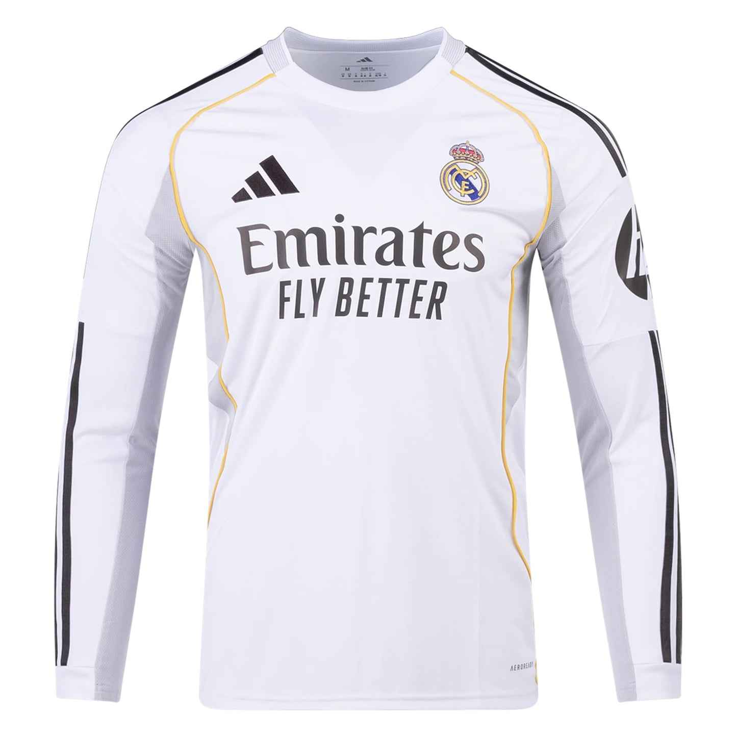 Real Madrid 2025/26 Home Long Sleeves Jersey