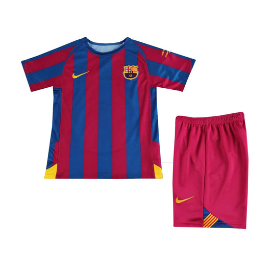 Kids Retro Barcelona Home Jersey 2005/06