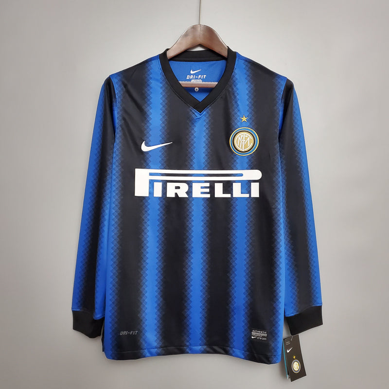 Camisa Inter de Milão Titular 10/11 - Retro Manga Comprida