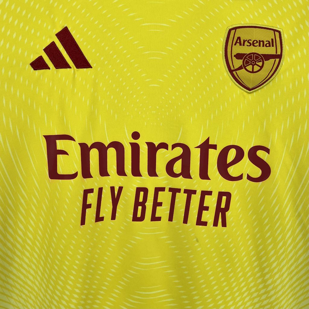 Arsenal 2025/26 Yellow goalkeeper Jersey