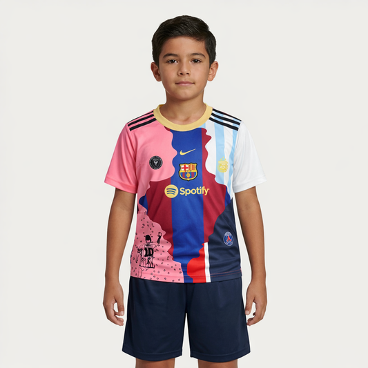 Kit Kids MESSI #10 Barcelona, Inter Miami, PSG and Argentina - Jersey Zone