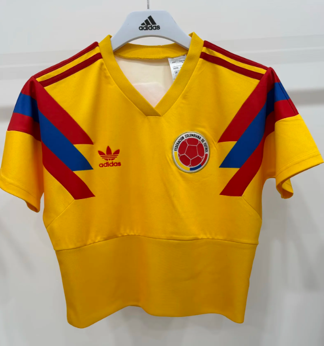 Cropped Colombia Retro Home 1990 - Jersey Zone