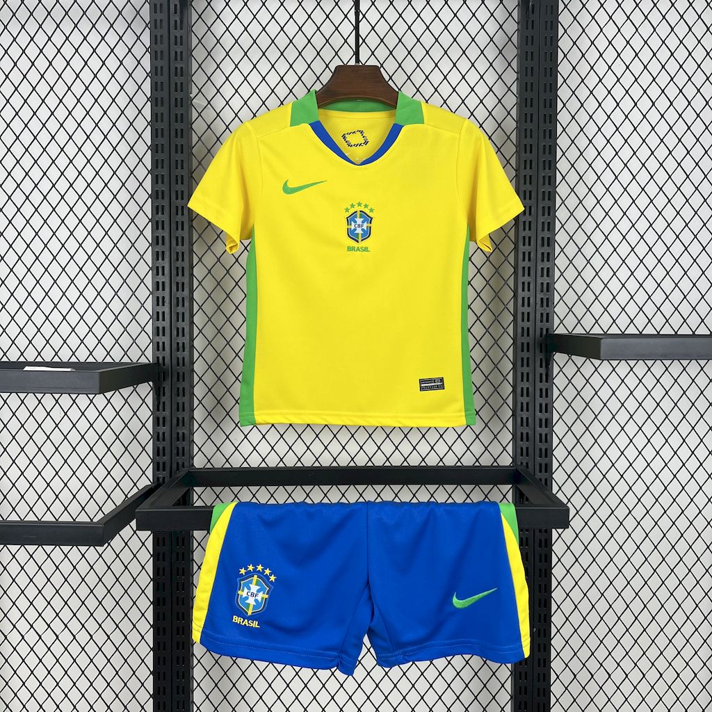 Brazil 2025/26 Home Kids Kit Brasil