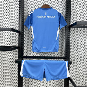 Bayern Munich 2025/26 Blue Goalkeeper Kids Kit