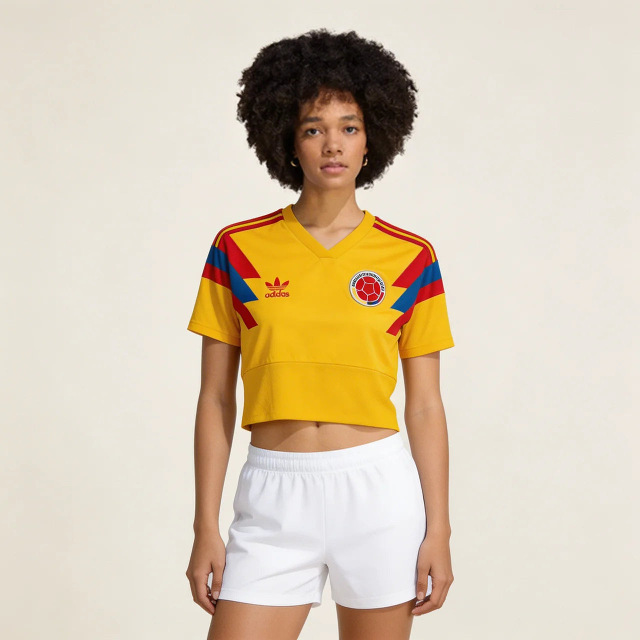 Cropped Colombia Retro Home 1990 - Jersey Zone