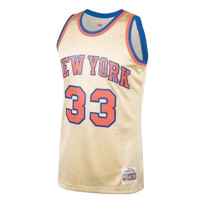 mitchell E Ness New York knicks Swingman-Dourado