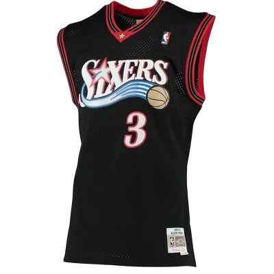 mitchell E Ness Philadelphia 76ers Swingman-Preto