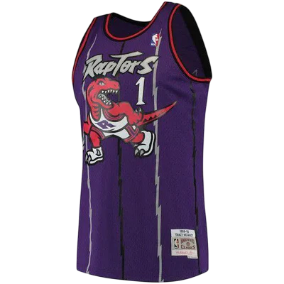 mitchell E Ness Toronto Raptors Swingman-Roxo
