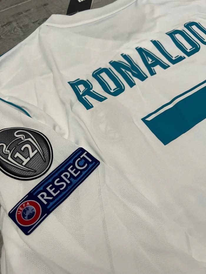 Retro Real Madrid Long-sleeve Home Jersey 2017/18