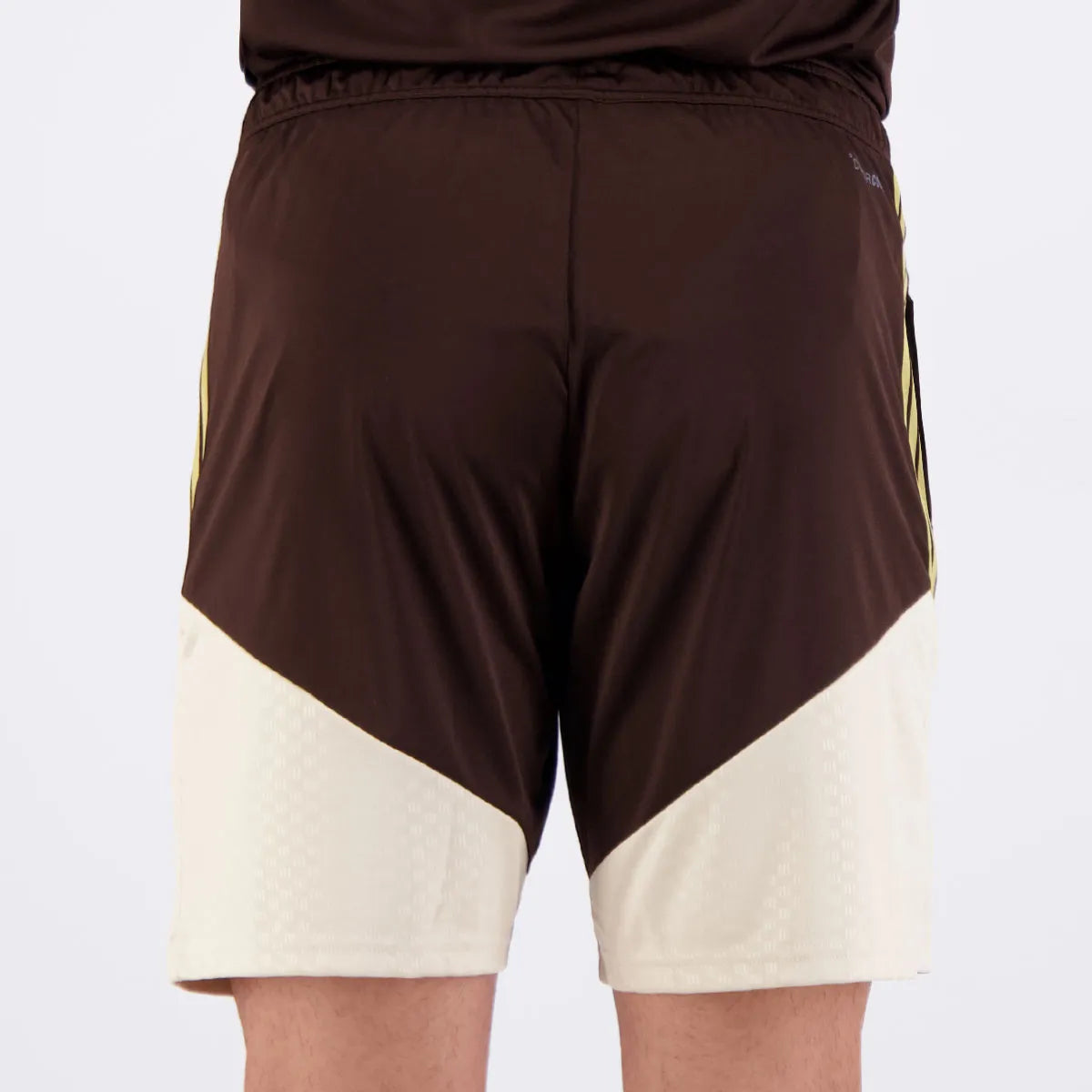 Shorts Adidas Flamengo Treino 2026 Marrom e Bege