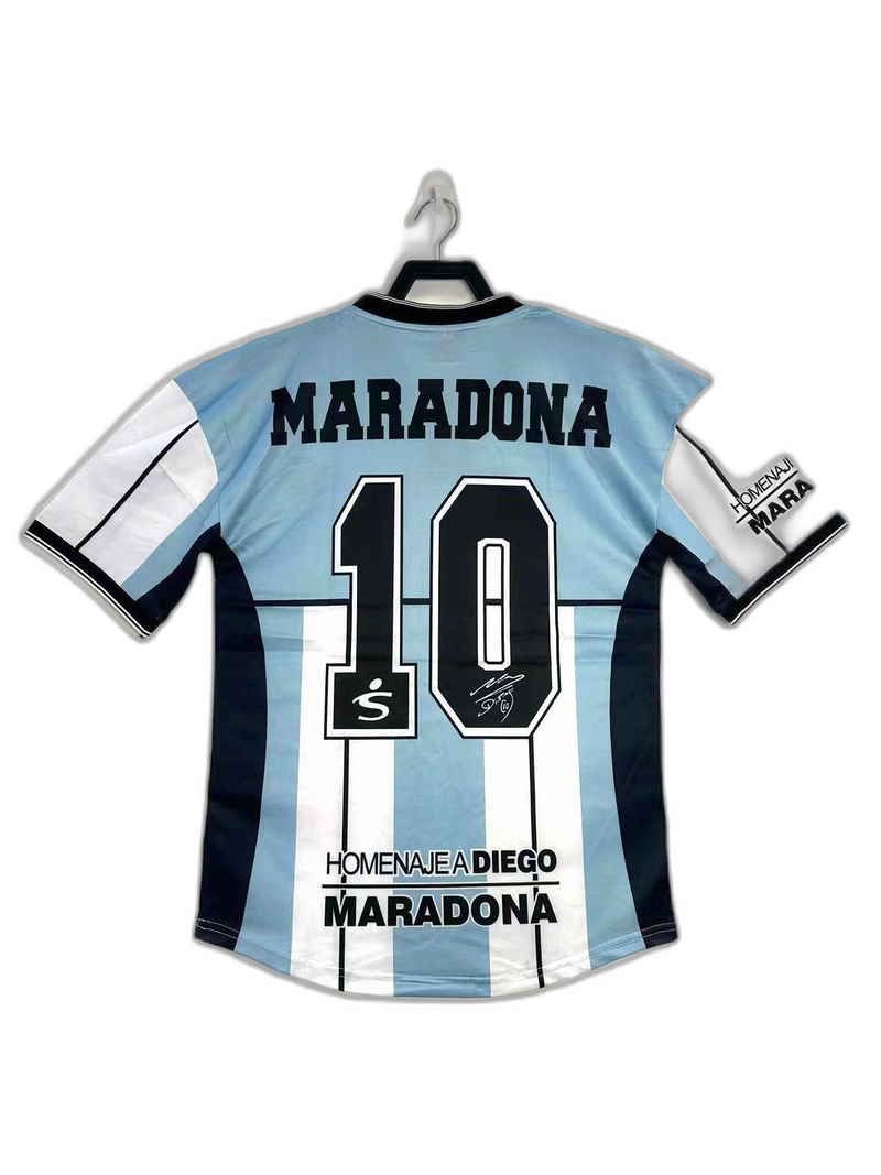 Argentina 2001 Maradona Commemorative Edition Jersey - Retro Version