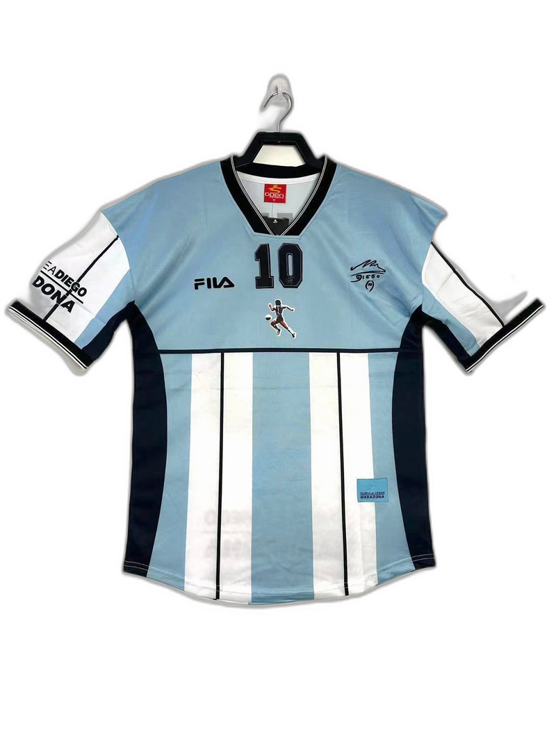 Argentina 2001 Maradona Commemorative Edition Jersey - Retro Version