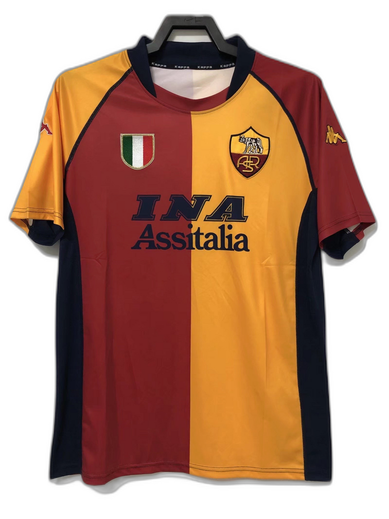 AS Roma 00/01 I Home Jersey - Retro Version